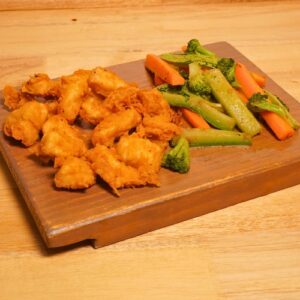 Palomitas de Pollo con verduras